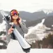 young-active-brunette-skiing-woman-snowy-mountains / fot. freepik
