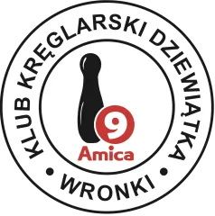 Logo klubu sportowego - Klub Kręglarski Dziewiątka - Amica we Wronkach